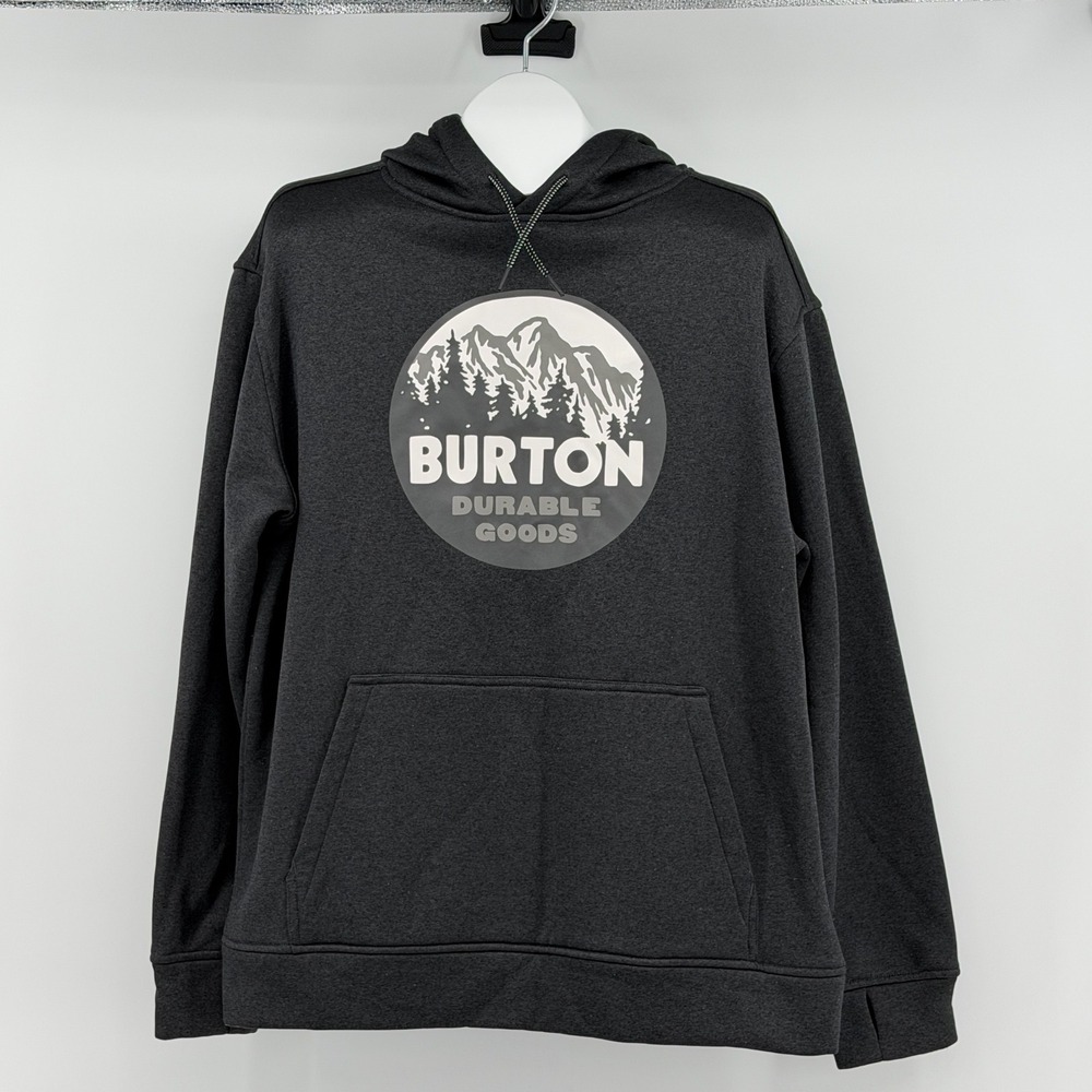 Burton Oak Pullover Hoodie Mens Mountain Graphic Fleece Sweatshirt Streetwear
